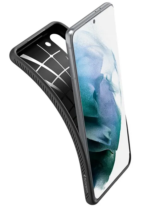 TPU Spigen Liquid Air egy Samsung Galaxy S21-en