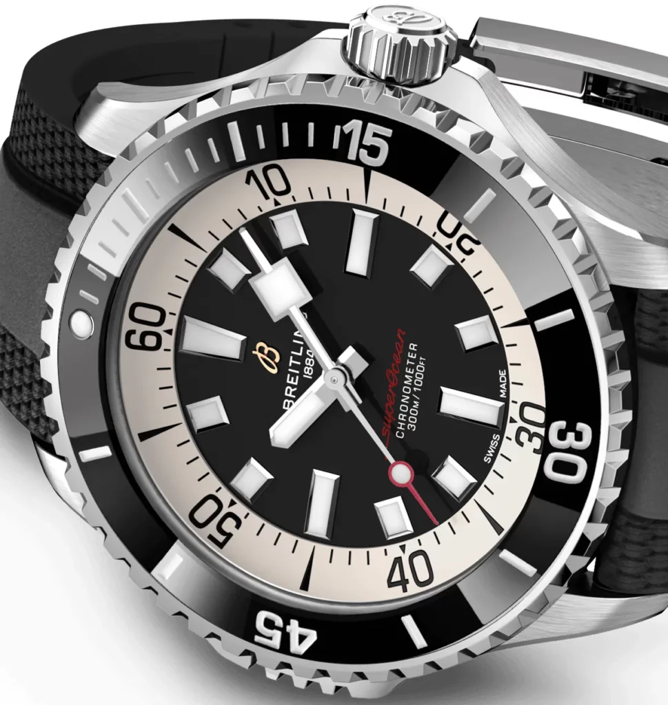 2022-es Breitling Superocean, az új, egyszerű B betűs logóval.