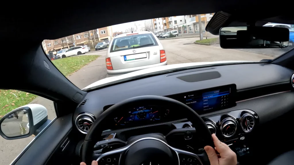 Mercedes A 180 belső tere - vezető oldal