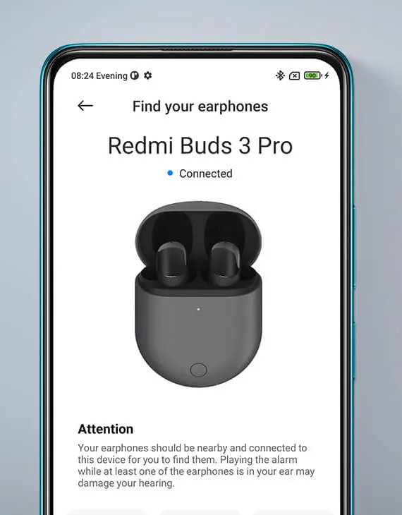 A Redmi Buds 3 Pro Xiaomi telefonnal párosul