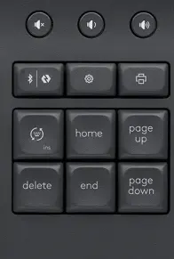 A Logitech K650 billentyűzetének modern gombjai